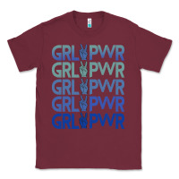 Burgundy Girl Power Peace Classic Tee - Bettercallsaul