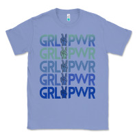 Colony Blue Girl Power Peace Classic Tee - Bettercallsaul