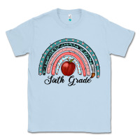 Dusty Blue sixth grade rainbow Classic Tee - RanaPortraitStore