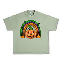 Oil Green halloween rainbow Urban Heavy Tee - JahusDesignShop