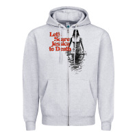 Heather Grey let's scare jessica to death Zipper Hoodie - tuanDangUi