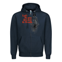 Navy let's scare jessica to death Zipper Hoodie - tuanDangUi