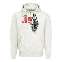 Oatmeal Heather let's scare jessica to death Zipper Hoodie - tuanDangUi