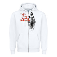 White let's scare jessica to death Zipper Hoodie - tuanDangUi