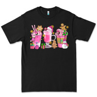 Black Pink Christmas Coffee Cups Bbs Premium Tee - BundleAndBundleShop