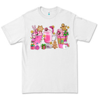 White Pink Christmas Coffee Cups Bbs Premium Tee - BundleAndBundleShop