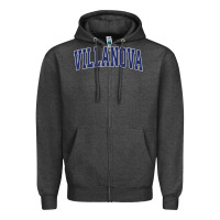 Charcoal Heather villanova pennsylvania pa vintage athletic sports Zipper Hoodie - tuanDangUi