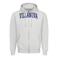 Dove Grey villanova pennsylvania pa vintage athletic sports Zipper Hoodie - tuanDangUi
