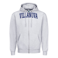 Heather Grey villanova pennsylvania pa vintage athletic sports Zipper Hoodie - tuanDangUi