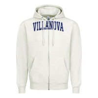 Oatmeal Heather villanova pennsylvania pa vintage athletic sports Zipper Hoodie - tuanDangUi
