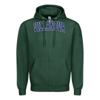 Villanova Pennsylvania Pa Vintage Athletic Sports Zipper Hoodie | Teevron