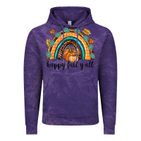 Cloud Purple Happy Fall Y'all Vintage Hoodie - texasbilliewilder