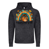 Vintage Black Happy Fall Y'all Vintage Hoodie - texasbilliewilder