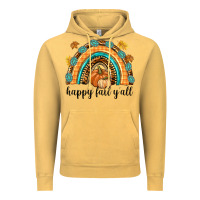 Vintage Mustard Happy Fall Y'all Vintage Hoodie - texasbilliewilder