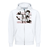 White the wild wild west colour Zipper Hoodie - tuanDangUi