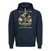 Navy Alan Art Jackson Limited Design Gift For Fans Zipper Hoodie - tuanDangUi