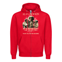 Red Alan Art Jackson Limited Design Gift For Fans Zipper Hoodie - tuanDangUi