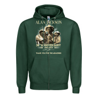 Sports Green Alan Art Jackson Limited Design Gift For Fans Zipper Hoodie - tuanDangUi