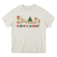 Cream furry and bright Heavy Core Tee - MaliasSmallBusiness