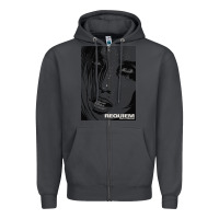 Smoke requiem for a dream black transparent Zipper Hoodie - tuanDangUi