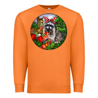 Christmas Raccoon Premium Sweatshirt | Teevron