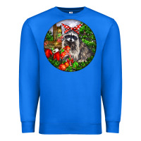 True Royal Christmas Raccoon Premium Sweatshirt - LillyAllenDesigns