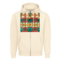 Sandshell native american aztec seamless pattern Zipper Hoodie - BundleAndBundleShop