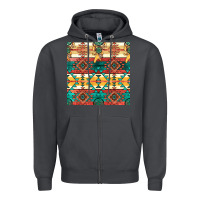 Smoke native american aztec seamless pattern Zipper Hoodie - BundleAndBundleShop