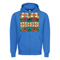 True Royal native american aztec seamless pattern Zipper Hoodie - BundleAndBundleShop