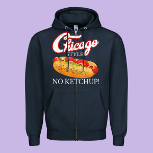 Chicago Hot Dog Summer Style 4th Of July No Ketchu Zipper Hoodie Designed By Tuandangui