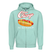 Seafoam chicago hot dog summer style 4th of july no ketchu Zipper Hoodie - tuanDangUi