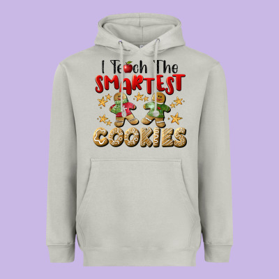 I Teach The Smartest Cookies Heavyweight Hoodie Designed By Lillyallendesigns
