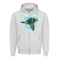 Dove Grey 4ocean 7 Zipper Hoodie - tuanDangUi