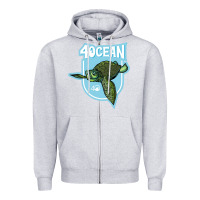 Heather Grey 4ocean 7 Zipper Hoodie - tuanDangUi
