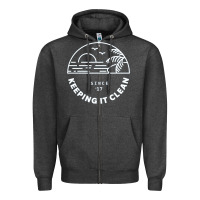 Charcoal Heather 4ocean 9 Zipper Hoodie - tuanDangUi