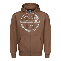 Chestnut 4ocean 9 Zipper Hoodie - tuanDangUi
