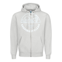 Dove Grey 4ocean 9 Zipper Hoodie - tuanDangUi