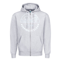 Heather Grey 4ocean 9 Zipper Hoodie - tuanDangUi