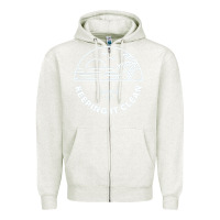 Oatmeal Heather 4ocean 9 Zipper Hoodie - tuanDangUi