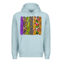 Blue Mist Mardi Gras Brushstrokes Premium Hoodie - BundleAndBundleShop
