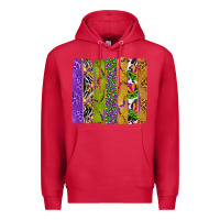 Cardinal Mardi Gras Brushstrokes Premium Hoodie - BundleAndBundleShop
