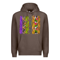Coffee Mardi Gras Brushstrokes Premium Hoodie - BundleAndBundleShop