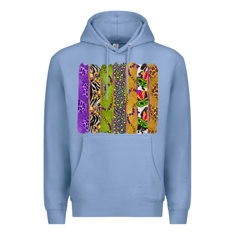 Mardi Gras Brushstrokes Premium Hoodie by BundleAndBundleShop | Teevron