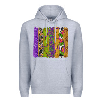 Heather Grey Mardi Gras Brushstrokes Premium Hoodie - BundleAndBundleShop