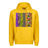 Lemon Mardi Gras Brushstrokes Premium Hoodie - BundleAndBundleShop