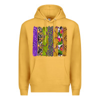 Mustard Mardi Gras Brushstrokes Premium Hoodie - BundleAndBundleShop
