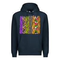 Navy Mardi Gras Brushstrokes Premium Hoodie - BundleAndBundleShop