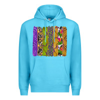Ocean Blue Mardi Gras Brushstrokes Premium Hoodie - BundleAndBundleShop
