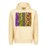 Pina Colada Mardi Gras Brushstrokes Premium Hoodie - BundleAndBundleShop
