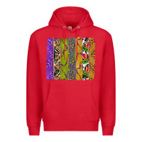 Red Mardi Gras Brushstrokes Premium Hoodie - BundleAndBundleShop